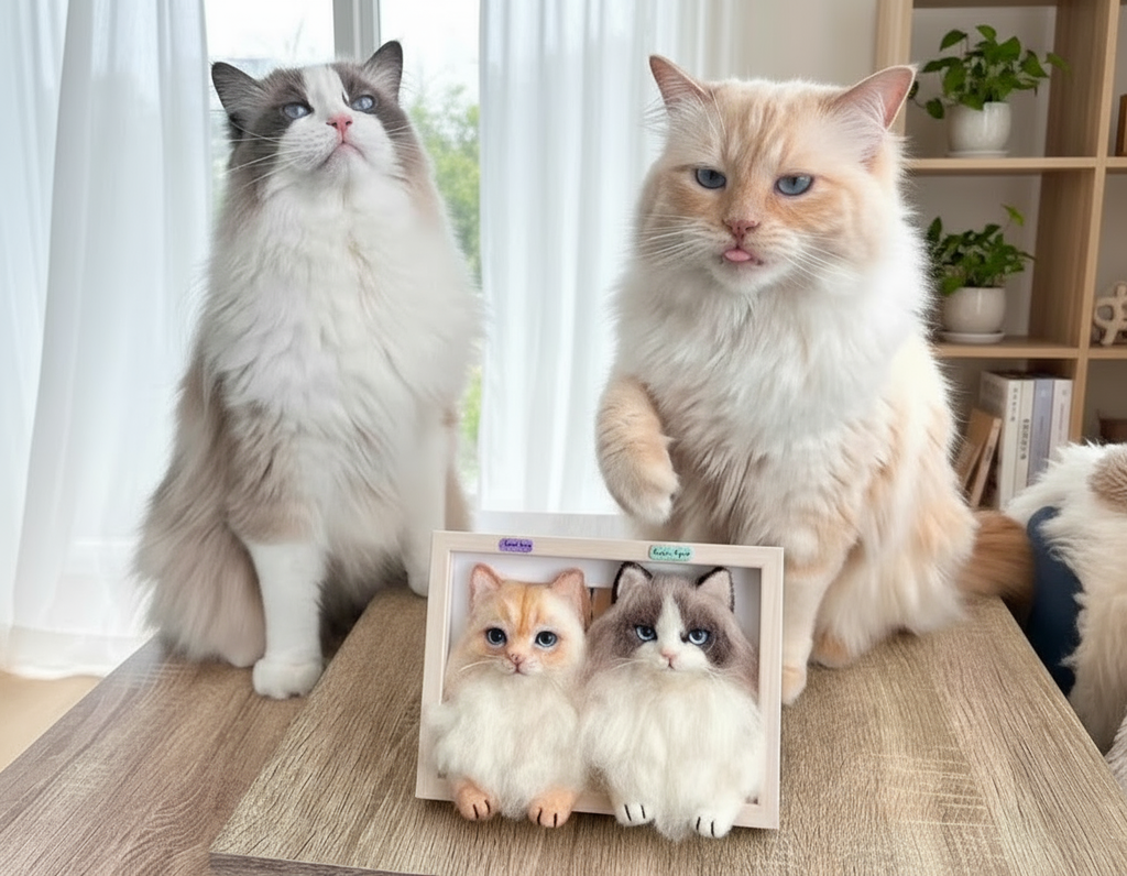 Framed Pet Portrait-Cat